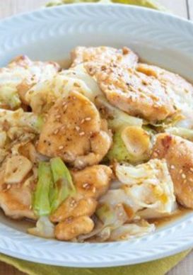 キャベツと鶏むね肉の甘辛炒め-レシピのメイン写真