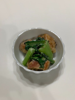鶏肉と小松菜の醤油マヨ炒め☆-レシピのメイン写真