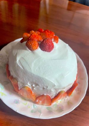 いちごのドームケーキ 母の日に🍓-レシピのメイン写真