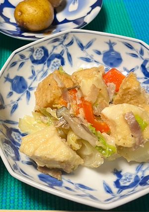 低糖質☆厚揚げとパプリカのチーズ炒め-レシピのメイン写真