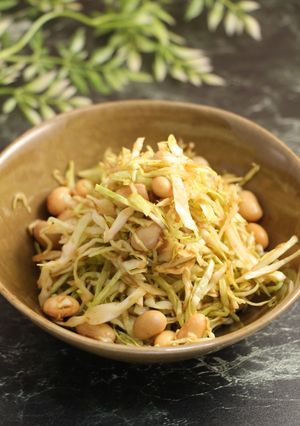 食物繊維不足対策！たっぷりキャベツ+大豆-レシピのメイン写真