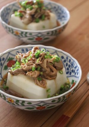 酢醤油だれの冷しゃぶ冷奴-レシピのメイン写真