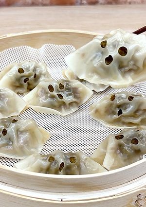 ハロウィンに♪簡単おばけしゅうまい👻-レシピのメイン写真