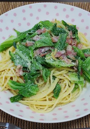 トリュフ塩で春キャベツとベーコンのパスタ-レシピのメイン写真