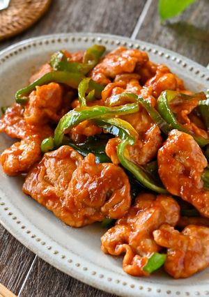 ピーマンと豚肉のケチャップ炒め-レシピのメイン写真