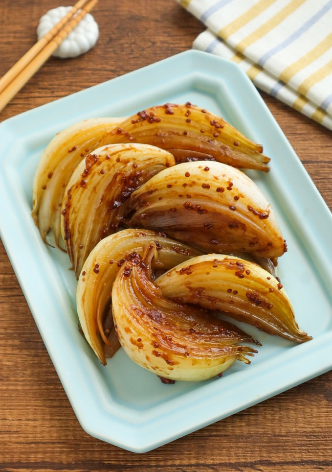 とろあま♡新たまねぎの粒マスタード焼き-レシピのメイン写真