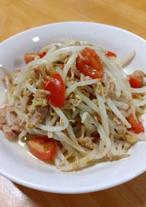 もやしとツナの酢じょうゆ-レシピのメイン写真