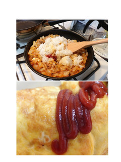 さばトマト缶でさばオムライス-レシピのメイン写真