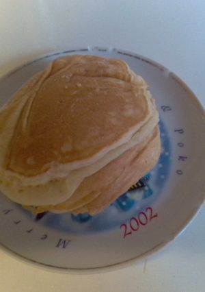 リンゴジュースで作るパンケーキ-レシピのメイン写真