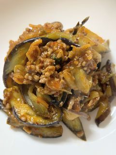 なすとひき肉のキムチ炒め-レシピのメイン写真