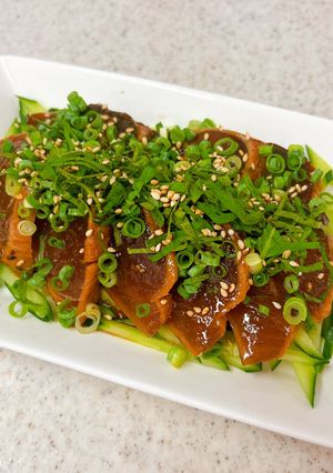 かつおのたたきの♪おつまみ韓国風漬け-レシピのメイン写真