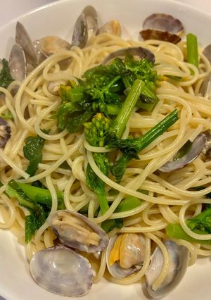 菜の花とあさりのパスタ-レシピのメイン写真