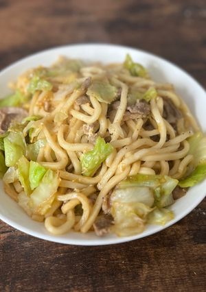ジンタレだけ！旨焼きうどん-レシピのメイン写真