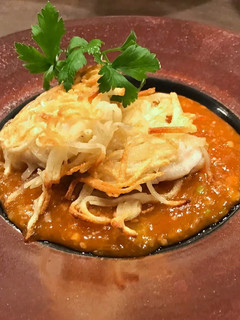 カレイのじゃがいも包みのチリソース-レシピのメイン写真