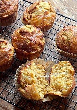 HMで簡単！とろみ味噌の濃厚チーズマフィン-レシピのメイン写真
