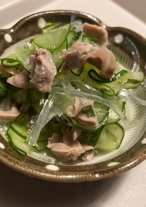 砂ずりの酢の物-レシピのメイン写真
