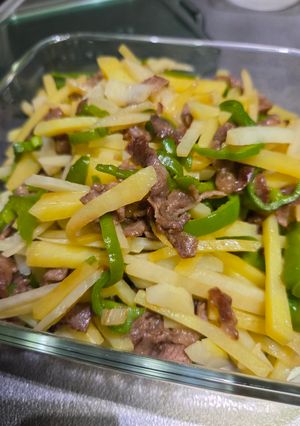 牛肉とじゃがいもとピーマンの青椒肉絲-レシピのメイン写真