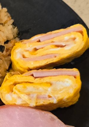 ままのハム卵焼き-レシピのメイン写真