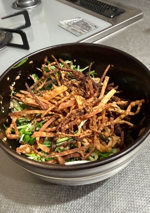 居酒屋風水菜ツナのパリパリチョレギサラダ-レシピのメイン写真