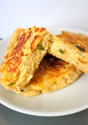 カボチャおからPバナナの米粉ホットケーキ-レシピのメイン写真