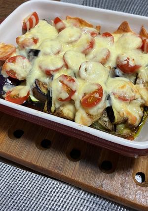 ズッキーニとナスとトマトのチーズ焼き-レシピのメイン写真