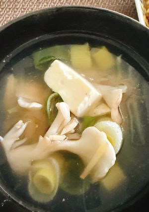茹で汁でスープ😻-レシピのメイン写真