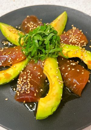 マグロの漬けとアボカドの和風カルパッチョ-レシピのメイン写真
