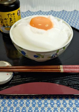 幸せ💕心もメレンゲもふんわり♪卵かけご飯🍚✨-レシピのメイン写真