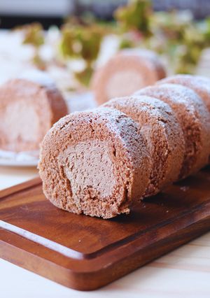 レンジで簡単！米粉チョコロール-レシピのメイン写真