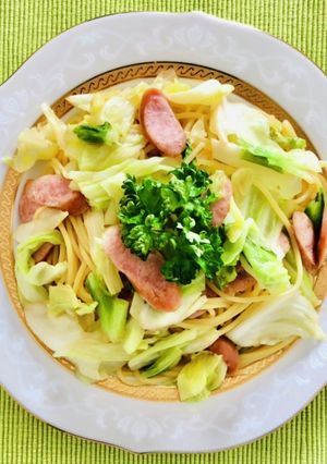 キャベツウインナーパスタ-レシピのメイン写真