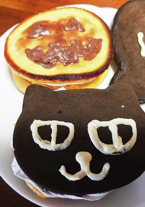ハロウィンホットケーキ-レシピのメイン写真