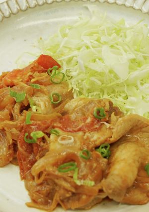 豚肉のトマトミルク生姜焼き（減塩）-レシピのメイン写真