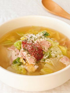 【楽めし】たっぷり白菜のスープ-レシピのメイン写真