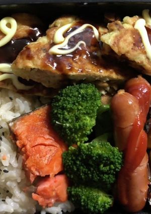 旦那さんのお好み焼き弁当-レシピのメイン写真
