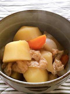 【節約レシピ】お揚げとじゃがいもの煮物-レシピのメイン写真