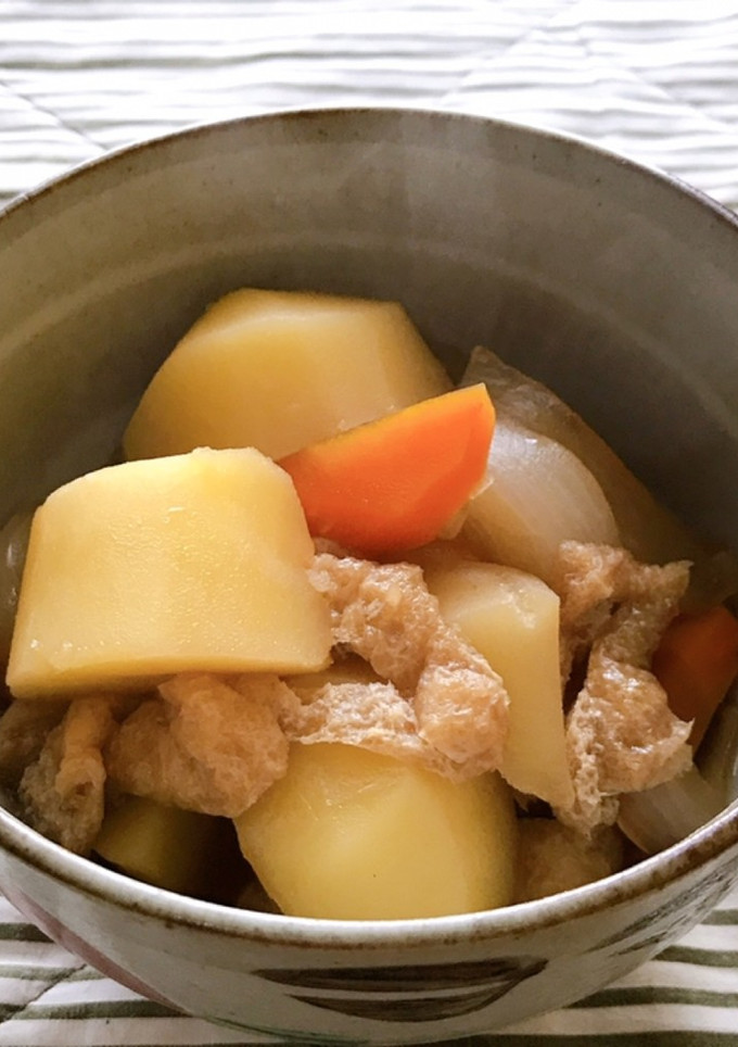 【節約レシピ】お揚げとじゃがいもの煮物-レシピのメイン写真