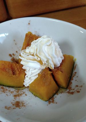 かぼちゃの煮付け、まんまスイーツ-レシピのメイン写真