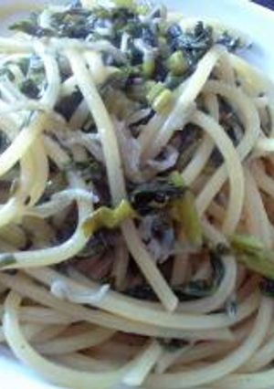大根葉たっぷり☆スパゲティー♪-レシピのメイン写真