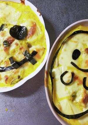 簡単 ハロウィン かぼちゃグラタン-レシピのメイン写真