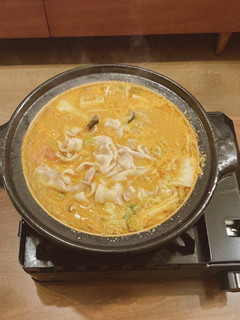 簡単!担々ごま鍋....のスープ-レシピのメイン写真