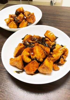 鶏むね肉のネギしょうゆ焼き-レシピのメイン写真