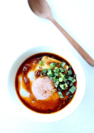 リメイク【豆腐卵蒸し（よだれ鶏ダレ）】-レシピのメイン写真