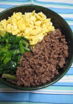 我が家の三色丼-レシピのメイン写真