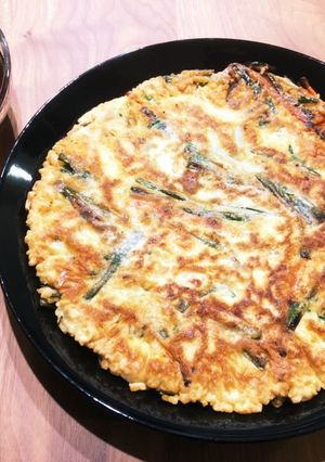 韓国料理屋さんの【豚肉とニラのチヂミ】-レシピのメイン写真