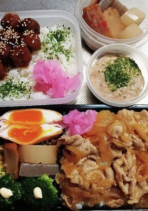 高校生息子＆旦那弁当（11/1）-レシピのメイン写真