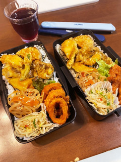 天丼&イカリング&金平とナムルのお弁当-レシピのメイン写真