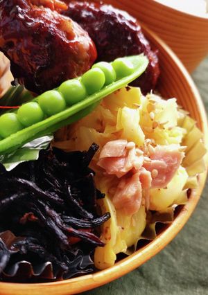 お弁当★副菜★ツナキャベツレンジ蒸し-レシピのメイン写真
