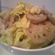 揚げレンコンとレタスの気まぐれサラダ♪