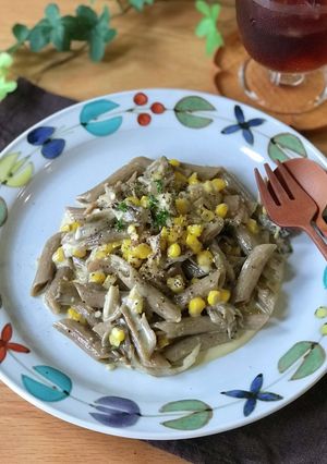 舞茸とベーコンの味噌クリームソースペンネ-レシピのメイン写真