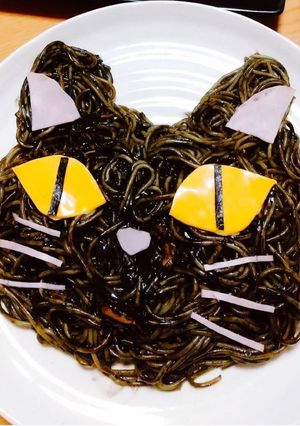 ハッピーハロウィン♪黒猫パスタ-レシピのメイン写真